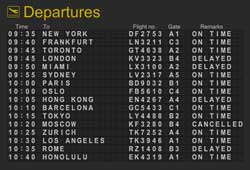 airline flight numbers